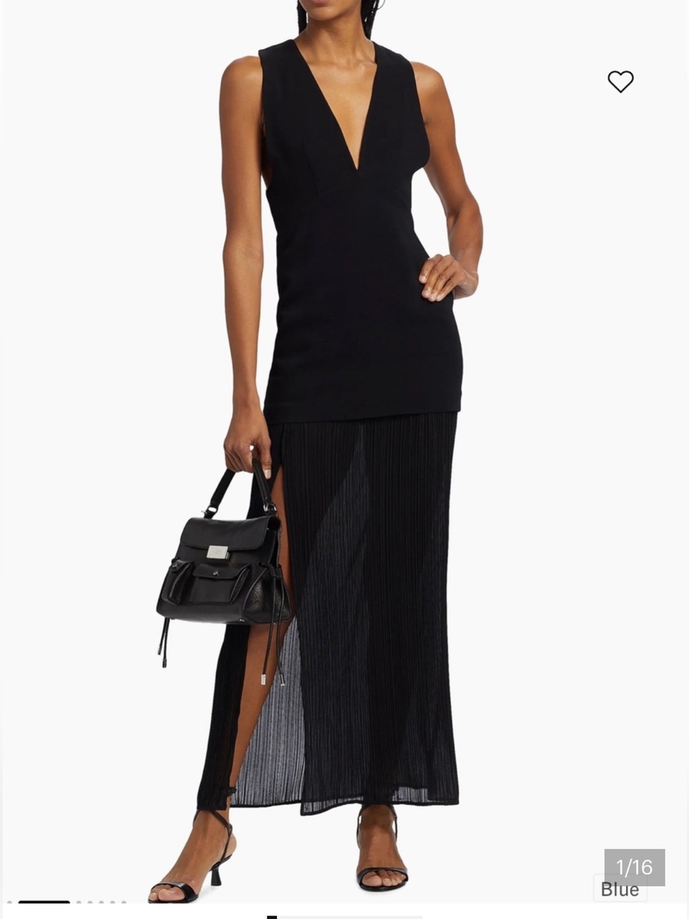 NWT IRO PARIS Chloe Woven V-Neck Sleeveless Maxi Dress